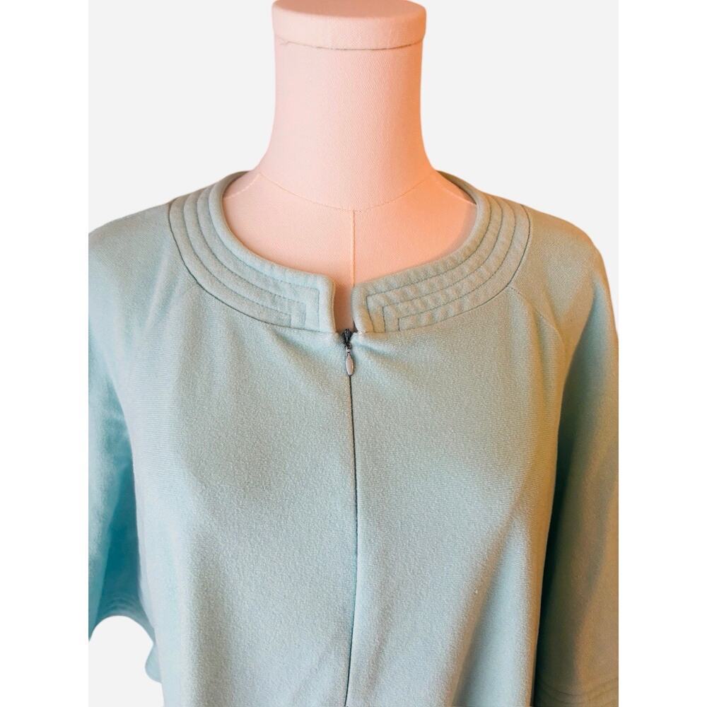 Vintage Vanity Fair Womens MEDIUM Velour Robe Soft Green Zipper grannycore - Picture 2 of 7